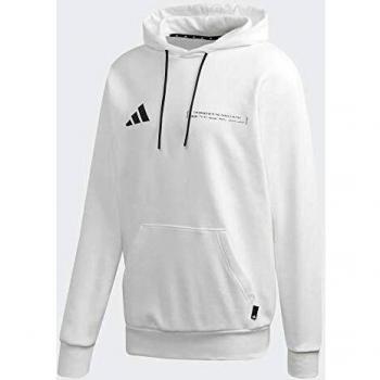 adidas M Pack Po Hood Sudadera, Hombre, Blanco/Negro, S