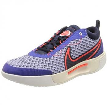 NikeCourt Zoom Pro Zapatillas de Tenis para Tierra Batida, Hombre, Lapis/Bright Crimson-Midnight Navy, Talla 44.5 EU