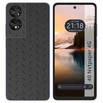 Funda de Silicona Metálica con Dibujos para TCL 40 NXTPAPER