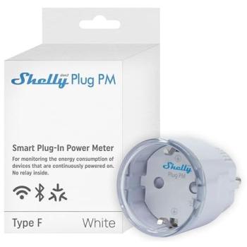 Enchufe Inteligente Wi-Fi Shelly Plug PM Gen3, 16 A (3680 W), Medición de Consumo Eléctrico, Control por App, Compatible con Alexa y Google Home
