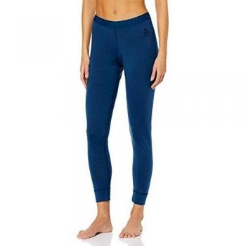 Odlo Suw Bottom Pant Natural 100% Merino Warm-Blue Wing Teal, Intimo-Mujer, Mujer, 110831-20592, Blue Wing Teal, XS