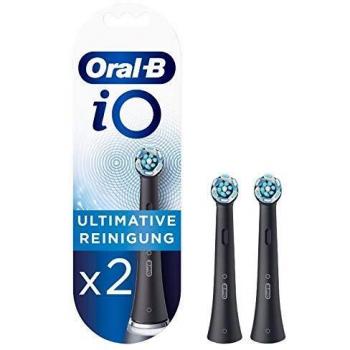 Oral-B iO Ultimate Clean Replacement Brush Heads Black, 2-Pack