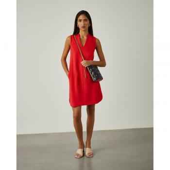 Vestido corto de punto sin mangas Lion of Porches rojo