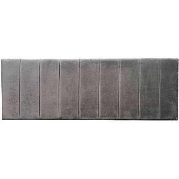 Cabecero tapizado Franjas de Terciopelo Gris para Cama de 150/180 cm - LOLAhome
