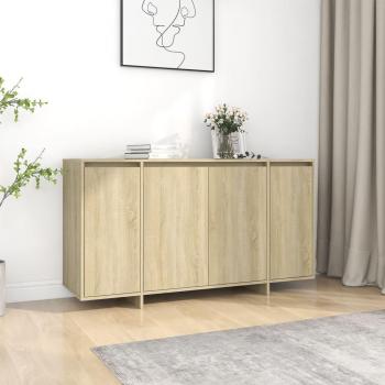 Aparador de madera de ingeniería 135x41x75 cm, Mueble de Almacenaje de Salón, Buffet para salón Moderno, Armario Auxiliar, Armario de Almacenamiento