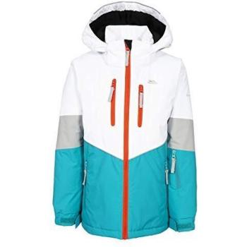 Trespass OLIVVIA - Chaqueta de esquí para niños con capucha desmontable, Unisex niños, FCJKSKTR0002_MAE5/6, azul marino, 5/6