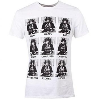 cotton division t-Shirt Star Wars Camiseta, Blanco, M para Hombre
