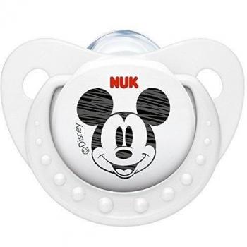 Nuk Mickey & Minnie - Chupetes fisiológicos de silicona T2, 6 - 18 meses, paquete de 2 [modelos surtidos]