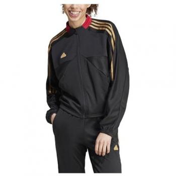 Chaqueta adidas Tiro Cut 3 bandas mujer negro amarillo