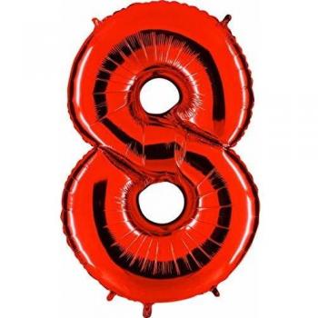 Grabo 088R-P Número 8 Superloon paquete único, longitud: 40 pulgadas, color, rojo, talla única , color/modelo surtido