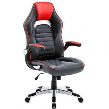 IntimaTe WM Heart Gaming Silla, Silla Oficina, Silla de Escritorio Giratoria y Ergonómica, Silla Ejecutiva de Espalda Alta PU, Apoyabrazos Ajustables y Mecanismo de Inclinación
