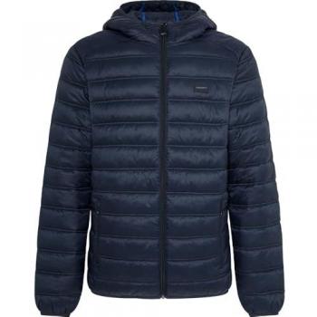 Plumífero de hombre Hackett Sport acolchado con capucha, color azul marino, talla L