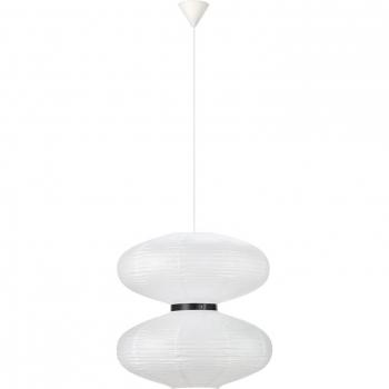 Plafón de techo doble de plástico blanco para 2 bombillas, tamaño 58cm