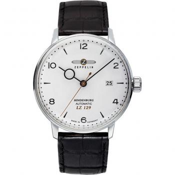Zeppelin LZ 129 Hindenburg Automatic Men's Watch 40mm Leather Band Black