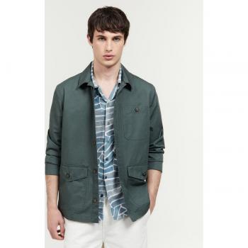 Parka safari de hombre Sfera - Chaqueta ligera, estilo casual, con múltiples bolsillos, cierre frontal con cremallera y botones, capucha ajustable, tejido resistente al agua