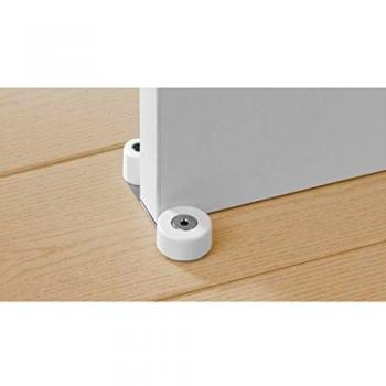 INOFIX 2058-2 - Tope retened.girat.metalico blanco blister