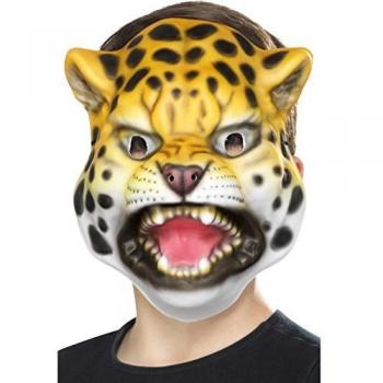 Smiffys Máscara de leopardo, amarillo y negro, EVA , color/modelo surtido