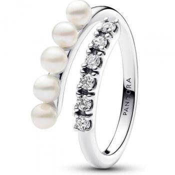 Anillo Pandora Timeless de plata con perlas