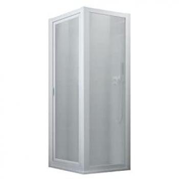 Mampara de Ducha Pivotante 80x70 cm, Altura 190 cm, Acrílico Blanco, Modelo Sigma Duo