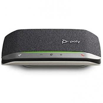 Poly 217038-01 Altavoz Universal Negro, Plata Bluetooth - Poly 217038-01, Universal, Negro, Plata, Botones, Tocar, 80-20000 Hz, 100-6700 Hz, Inalámbrico y alámbrico