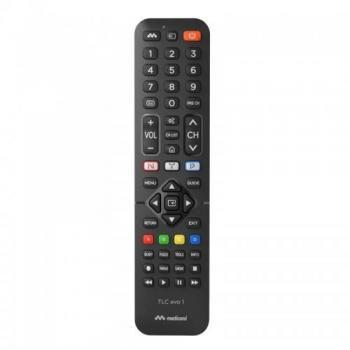 Mando a Distancia Meliconi TLC EVO 1 para TV Samsung - Control Remoto Universal, Acceso Directo a Netflix, YouTube y Prime, Color Negro