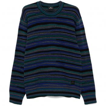 Paul Smith Men's Blue Crew Neck Sweater - XL Size