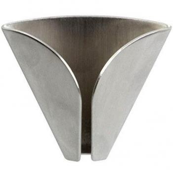 InterDesign Forma Pinza para Toallas, Gancho sin Agujeros de Acero Inoxidable Cepillado, Juego de 2 Ganchos para Pared, Plateado Mate
