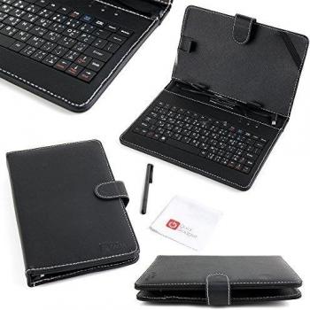 DURAGADGET Funda/Teclado ÁRABE para Tablets De 7 Pulgadas con Conexión MicroUSB + Lápiz Stylus - Función Atril