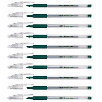 BIC Cristal Grip - Bolígrafos con tapa