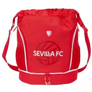 SAFTA SACO MOCHILA SEVILLA FC - Mochila Escolar Licencia Oficial - Diseño Ergonómico - Amplio Espacio de Almacenamiento - Bolsillos Multifuncionales