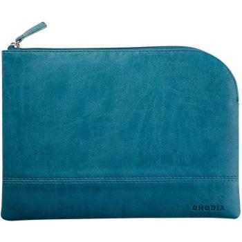 Rhodia 116634C - Bolsa con cremallera - Rhodiarama - Mediana - Verde pavo real