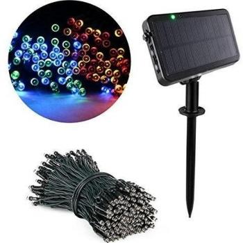 Expower Luz de la secuencia primera llevada recargable en el mercado, 55ft 2 piezas de 100 LED impermeable solar luces de la secuencia de las luces de Navidad gran decoración para el exterior, Patio, césped, paisaje, Hada del jardín, hogar, boda, fiest