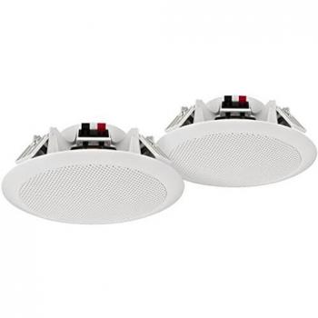 Monacor SPE de 264/WS resistente a la intemperie Ela de altavoz de techo de par, temperaturfest hasta 100 Grados Celsius Color Blanco