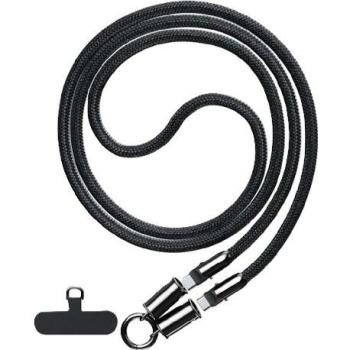 Cordón Lanyard USB C a C 60W 1.2m Negro DCU Advance Tecnologic