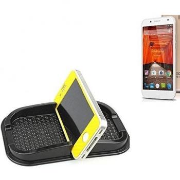 Montaje autoadhesivo de goma para el salpicadero / escritorio, adecuado para Swees Godon X589, negro. Incl. Compartimento de almacenamiento para vasos, monedas, llaves, etc. titular salpicadero, titular Smartphone móvil titular de teléfono, taza, soport