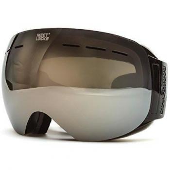 MEETLOCKS polarizado gafas de esquí, OTG Snow boarding gafas , Profesional de Motos de Nieve Snowboard Skate Gafas de esquí y Gran Angular Anti-niebla Gran Esférico Unisex Adulto Multicolor Gafas de esquí