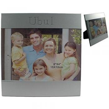 Marco de foto de aluminio con nombre grabado: Ubul