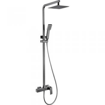 Conjunto ducha monomando Pisa Black Gun Metal IMEX BDP048/BGM
