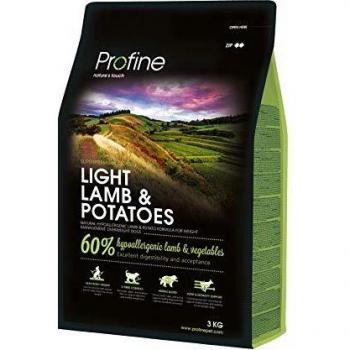 Profine Adulto Light Cordero y Patata - Pienso para Perros con Sobrepeso, 3 Kg