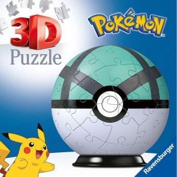 Puzzle 3D Pokemon Pokeballs Modelo Malla Ball
