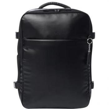 Mochila Expandible TOTTO Grow Negra para Ordenador Portátil de 16 Pulgadas con Bolsillo Secreto y Compartimentos Adicionales
