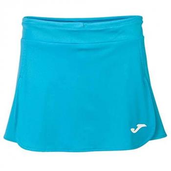 Falda Open II Turquesa Flúor para mujer y niña de Joma, ideal para pádel y tenis