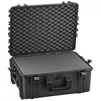 Velleman HC540SH245TR Maleta Trolley Rígida con Espuma Alveolar, Negro, 604 x 473 x 283 mm