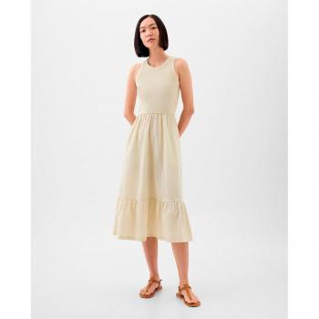 Vestido Midi Beige Sin Mangas GAP