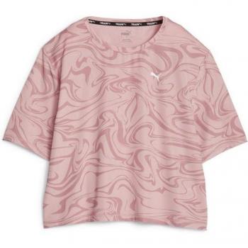 Camiseta Puma Train Favourite Aop Rosa Mujer