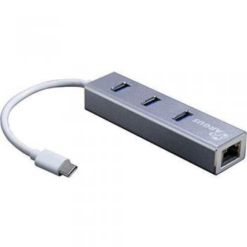 Inter-Tech Argus IT-410-S Hub USB 3.2 Gen 1 Type-C Gris