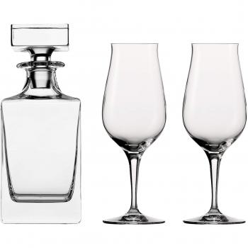 Set Premium de Copas de Whisky Spiegelau – 3 Piezas (2 Copas Snifter y 1 Decantador)