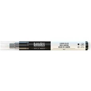 Liquitex Rotulador de Pintura acrílica, Punta Fina, Negro de carbón, 2-4 mm