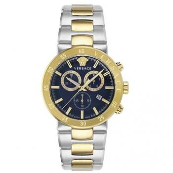 Versace Urban Mystique Chronograph Men's Watch 44mm Gray 5ATM