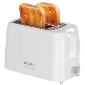 Tostadora Solac TC5420 - 750W - 2 Rebanadas, Selector de 6 Niveles de Tostado, Sistema de Auto centrado, Bandeja Recoge Migas Extraíble, Alojamiento para
